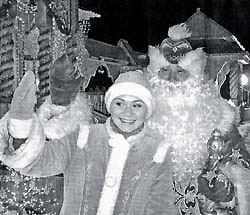 The Grandfather Frost and Snow Maiden in Belovezhskaya Pushcha