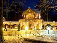 An estate of Grandfather Frost in Belovezhskaya Pushcha