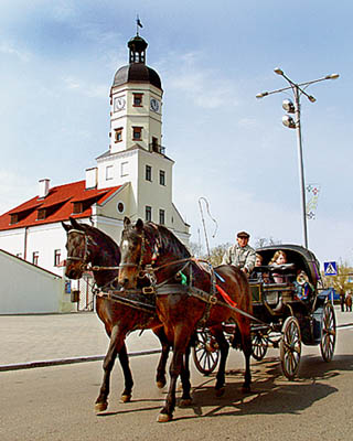 The ancient town Nesvizh invites